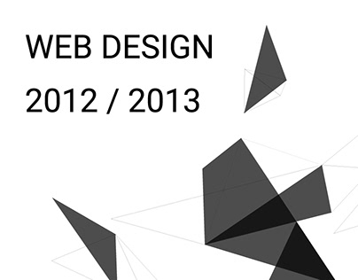 Web Design 2012 / 2013