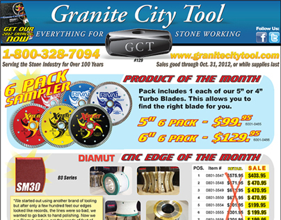 Oct. Fabrication Sales 2012 Granite City Tool Flyer
