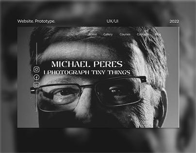 Website for the photographer. Prototype. | UX/UI design