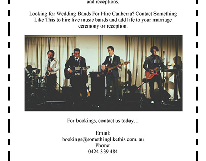 Wedding Bands For Hire Canberra