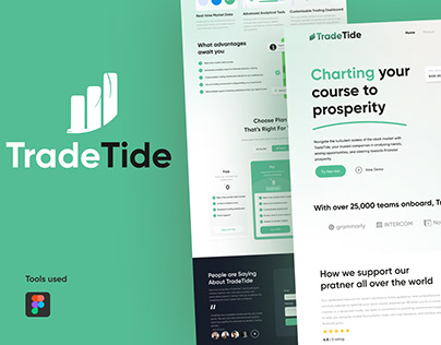 TradeTide - Trading Landing Page