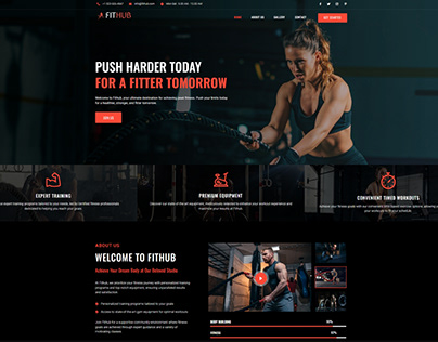 Fitness Gym Workout Landing Page