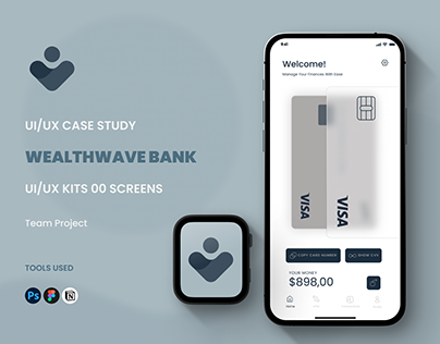 Project thumbnail - UI/UX ( Case Study ) - WealthWave bank