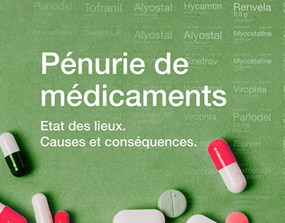 Pénurie de médicaments en France - Dataviz