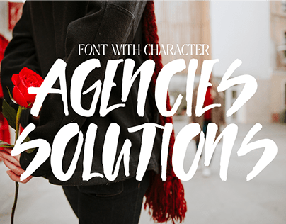Free Font - Agencies Solutions Font