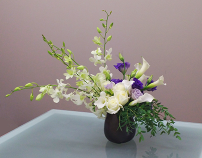 Modern floral arrangement