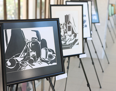 The exhibition of students of art faculty