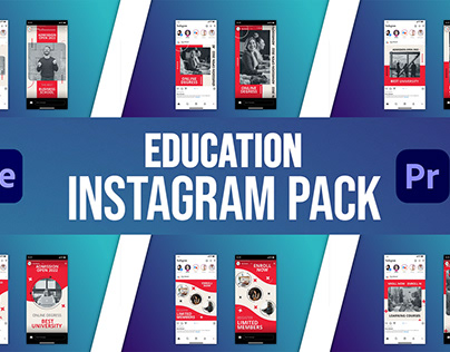 Education Instagram Pack For After Effects&Premiere Pro