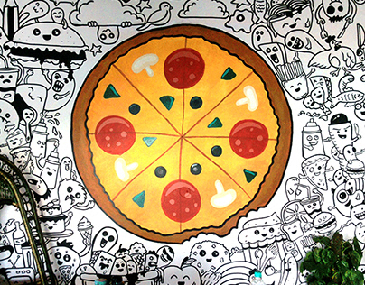 Pizza Café Mural