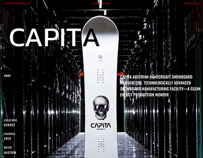 CAPITA SNOWBOARD MANUFACTURER - WEBDESIGN
