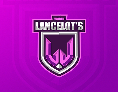 Lancelot's World E-sports Letter Logo
