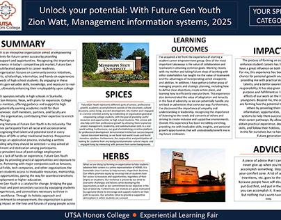 Zion Watt, Civic Ethos Spring 2024, Future Gen Youth