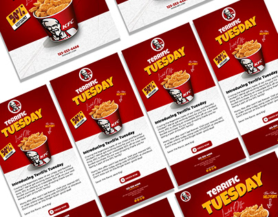 Email Design + Copy and Instagram Post For KFC