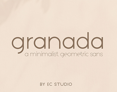 Granada Sans - Geometric Sans Serif Font Family