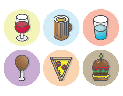 Personal Food and Beverage Icons