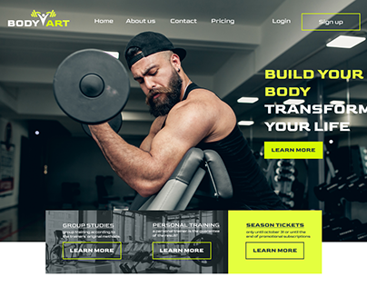 Fitness Website Landing Page