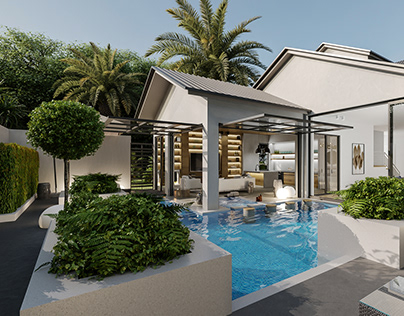 Pool Villa, Miami, Florida, USA