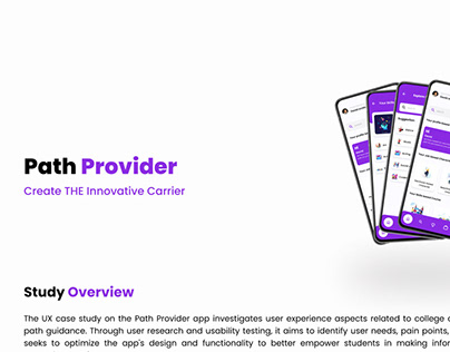 Path Provider UI/UX case study -college guidance app
