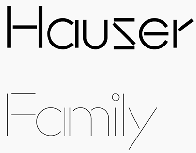 Hauser Typeface
