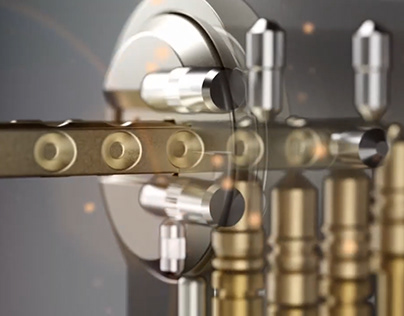 Mechanical Locking 3D-Animation