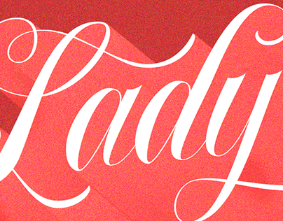 Lettering for poster design: Lady sings the blues