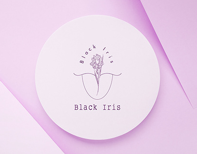 black iris logo & packeging