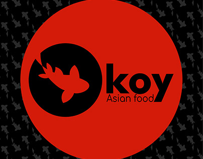 Koy Asian food, logótipo baseado na proporção áurea