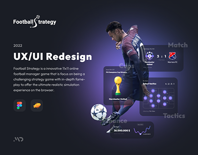 Football Strategy - UX/UI - Desktop & Mobile Game