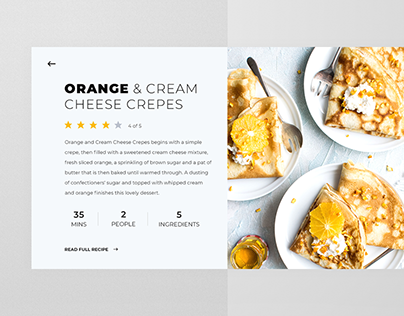 Food Recipe Website Design