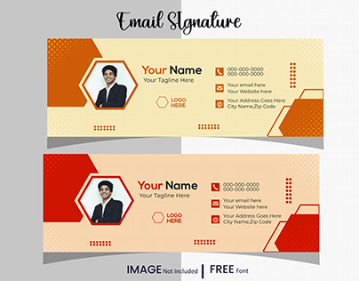 Modern and minimalist email signature