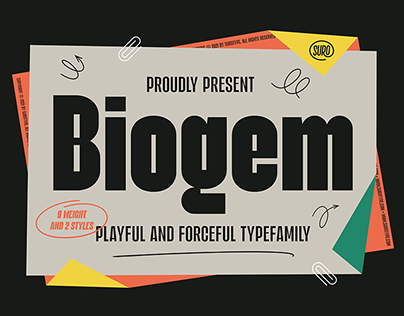 Biogem - Font Family
