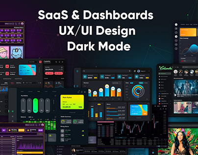 SaaS Dashboards | Charts | App | Exchanges | Dark Mode