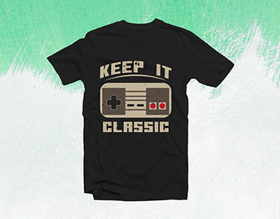 Retro Gaming Tshirt Design