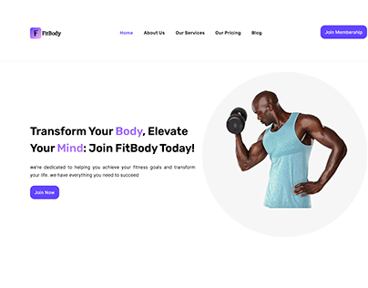 Project thumbnail - FitBody (A landing page idea for gym companies)