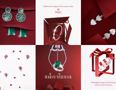 Christmas Grid Design for Rakyans Fine Jewellery
