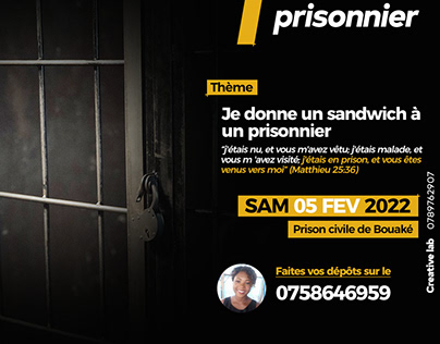Confection de visuel pour "1 Sandwich, 1 prisonnier"