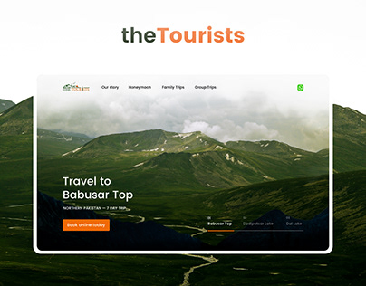 TheTourists Travel Company Landing Page