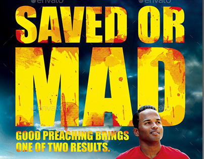Saved or Mad Church Flyer Template