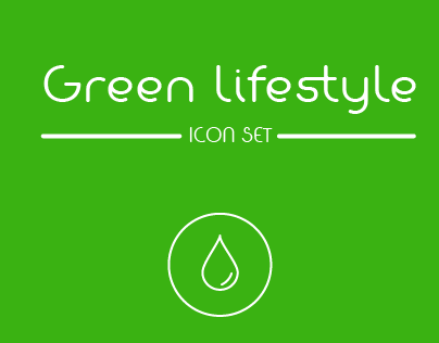 Green lifestyle- Icon set
