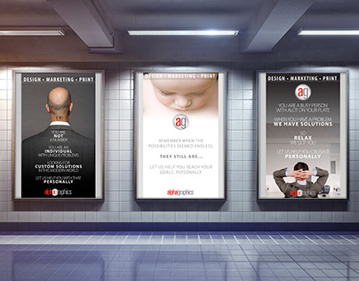 AlphaGraphics "Personally" Campaign Marketing Posters