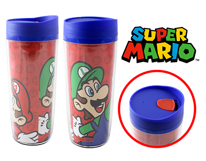Copo Parede dupla Super Mario