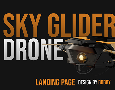 Sky Gliders Drone | Landing page design