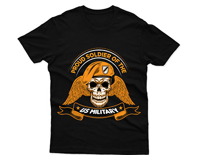 Military t-shirt design