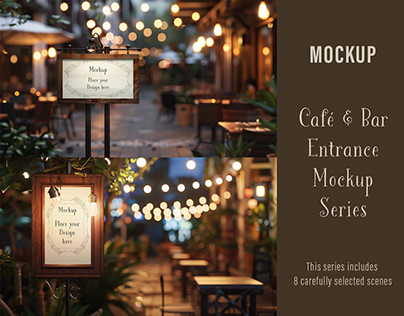 Café & Bar Entrance Mockup Series
