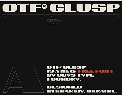 OTF® GLUSP /FREE FONT/