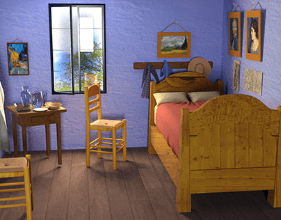 "Bedroom in Arles" 3D Design