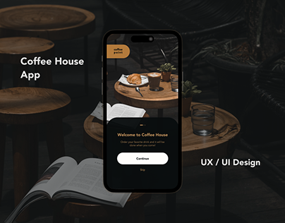 Project thumbnail - Coffee House App | Application UX / UI Design