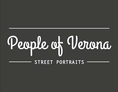 People of Verona - Street portraits [Graphic Design]