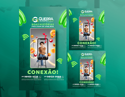 Kit mídia social Guerra Telecom