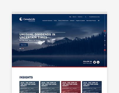 Canada Life Investments Website Design